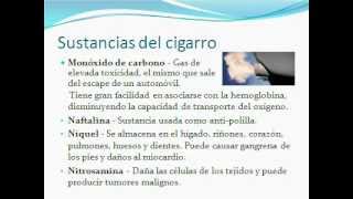 Que sustancias tiene el cigarro y sus efectos perjudiciales [upl. by Ericka]