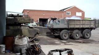 alvis stalwart stolly pulling a 55 ton chieftain tank [upl. by Ashley]