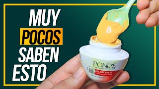 ¡Manchas fuera Así se usa cúrcuma en crema Ponds para una piel impecable [upl. by Leahplar]