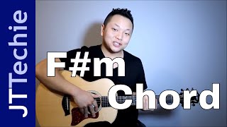 How to Play Fm Chord on Acoustic Guitar  F Sharp Minor Chord [upl. by Rehpoitsirhc496]