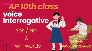 Ienglish grammarIVoiceIInterrogativeIAP 10th classIusefulforall competitive examsIcompetetiveenglish [upl. by Dosi]