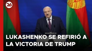 BIELORRUSIA  Lukashenko se refirió a la victoria de Trump [upl. by Krispin]