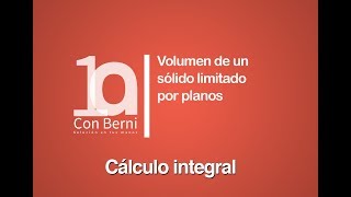 Volumen de un sólido limitado por planos  Ejercicio 3 [upl. by Nalyk]