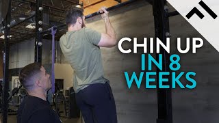 How to Get Your First Chin Up  8Week Progression [upl. by Sadowski71]