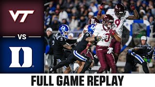 Virginia Tech vs Duke Full Game Replay  2024 ACC Football [upl. by Esinet]