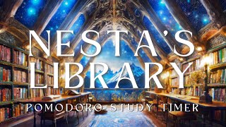 Nestas Library Pomodoro Timer  A Court of Thorns and Roses ACOTAR Ambience [upl. by Teryn948]