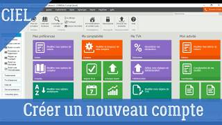 Création dun compte comptable dans Ciel Comptabilité [upl. by Hgielime]