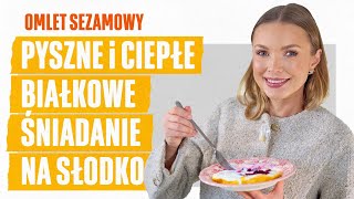 OMLET SEZAMOWY  ciepłe białkowe śniadanie [upl. by Renee337]