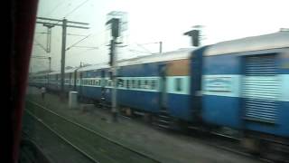 Allahabad Duronto overtakes Lucknow mail and gorakhdham express [upl. by Ruomyes]