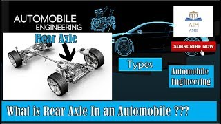 What is Rear Axle amp Its Types in Automobiles Engineers Academy [upl. by Airdnalahs]