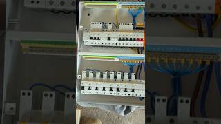 FUSEBOX DOUBLE STACK BOARD electrical electricianlife consumerunit [upl. by Aihsekal]