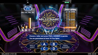 20240808 2030BST Who Wants to Be a Millionaire Megaways™  2 bonuses and base game wins [upl. by Stoecker]