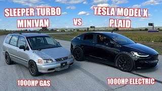 1000Hp Minivan Vs The Worlds Fastest Production SUV [upl. by Otrevlig]