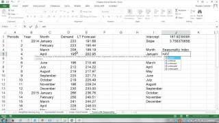 Operations Management using Excel Seasonality and Trend Forecasting [upl. by Graaf]