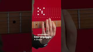 Cm7 Arpeggio A Shape guitarlessons [upl. by Oakie115]