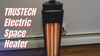 Trustech Electric Space Heater T01G15YB UnboxingReview  3S Fast Heating Electric Patio Heater [upl. by Buffo]