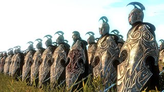 High Elves of Middle Earth Vs Easterlings  11000 Unit Lord of the Rings Cinematic Battle [upl. by Nairrod348]