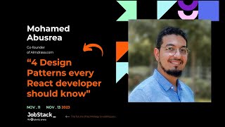 4 Design Patterns every React developer should know [upl. by Harbison]