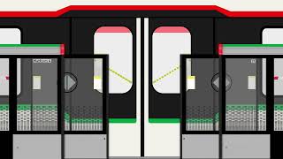 SMRT Alstom Movia R151 East West Line On Test  Door Animation [upl. by Itsyrc115]