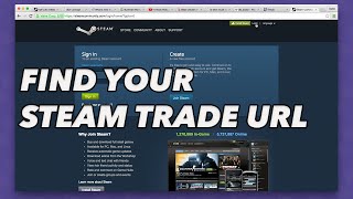 How to find your steam trade url for SKINS  BETTING [upl. by Aivuy]