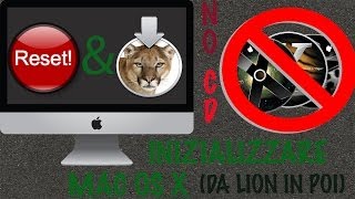 INIZIALIZZAREFORMATTARE un MAC da OS X Lion a El Capitansenza CD2016 [upl. by Sully]