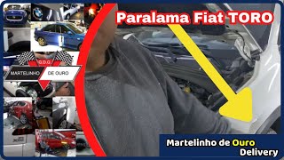 Martelinho de Ouro Delivery Desamassando Paralama Fiat Toro [upl. by Aronson]