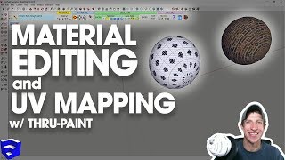 ADVANCED MATERIALS AND UV MAPPING in SketchUp with ThruPaint [upl. by Atnovart523]