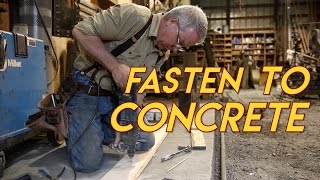 How to Fasten to Concrete [upl. by Pompea]