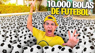 10000 BOLAS DE FUTEBOL NA PISCINA Afoguei [upl. by Nennahs720]