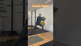 Cossack Squats strengthfarm strength conditioning athletic development gym training mobility [upl. by Ramos531]