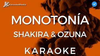 Shakira amp Ozuna  Monotonía KARAOKE Instrumental con coros [upl. by Monaco]