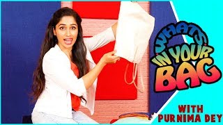 Whats In Your Bag With Purnima Dey  Tula Pahate Re  Gatmat [upl. by Perloff]