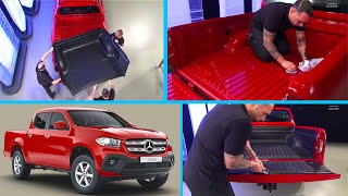 StepbyStep Guide Installing a Truck Bed Liner on a MercedesBenz XClass W470 [upl. by Rabma]