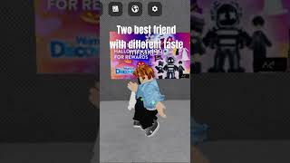 Two best friends with different taste roblox robloxstyles royalehigh mm2 shorts fyp [upl. by Ynar726]