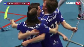 All the goals from B16 ÄLVSJÖ AIK  TATRAN STRESOVICE in Gothia Innebandy Finals 2016 [upl. by Enelehs]