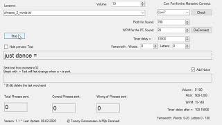 Morserino32 Phrases Trainer by oz1thc 2020 02 08 10 15 34 [upl. by Moriyama]