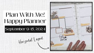 Plan With Me  Classic Horizontal Happy Planner  September 915 2024 [upl. by Lucille595]