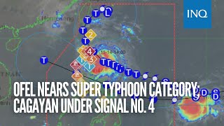 Ofel nears super typhoon category Cagayan under Signal No 4 [upl. by Wylma]