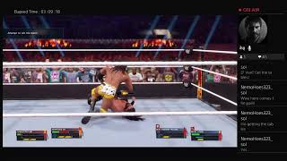 Playing Wwe2k23 my rise as adam cole bay bay and full play though Part 4 but play different match [upl. by Neelac650]