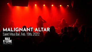 MALIGNANT ALTAR live at Saint Vitus Bar Feb 19th 2022 FULL SET [upl. by Ahseya486]