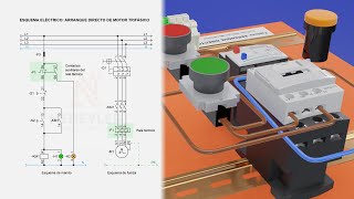 Direct ThreePhase Motor Start  Neheyler Mechatronic [upl. by Ermanno]