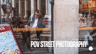 POV Street Photography  A Sunday morning stroll in Central London  Fujifilm X100v  DJI Pocket 3 [upl. by Cutty621]