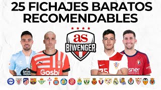 🚀 25 FICHAJES BARATOS RECOMENDABLES CON VARIOS CHOLLITOS FANTASY  📋 BIWENGER 2425 [upl. by Kone]