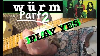 YES quotStarship Trooper Würmquot GUITAR LESSON rhythmic breakdown 4b4 [upl. by Aivatan909]