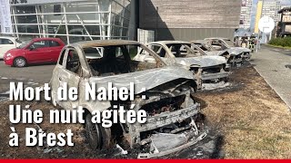 À Brest des voitures brûlées et un magasin Biocoop incendié après la mort de Nahel [upl. by Jeanne34]