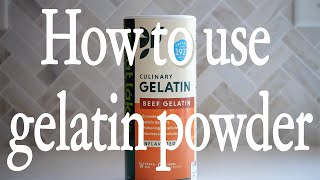 Ray Peat Inspired Nutrition  How to Use Gelatin Powder [upl. by Yoho855]