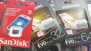 बाजार में मेमोरी कार्ड की क्या कीमत हैं Price of Memory Card in Market Hindi Live Video [upl. by Zashin803]