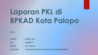 CARA BUAT POWERPOINT SIDANG LAPORAN PKL [upl. by Alimac97]