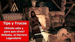 Assassins Creed Odyssey  Tips amp Trucos  ¿Dónde esta Hefesto el Herrero Legendario [upl. by Angelita]