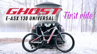 eMTB first ride EVER  GHOST EASX 130 Universal 750Wh [upl. by Esteban]